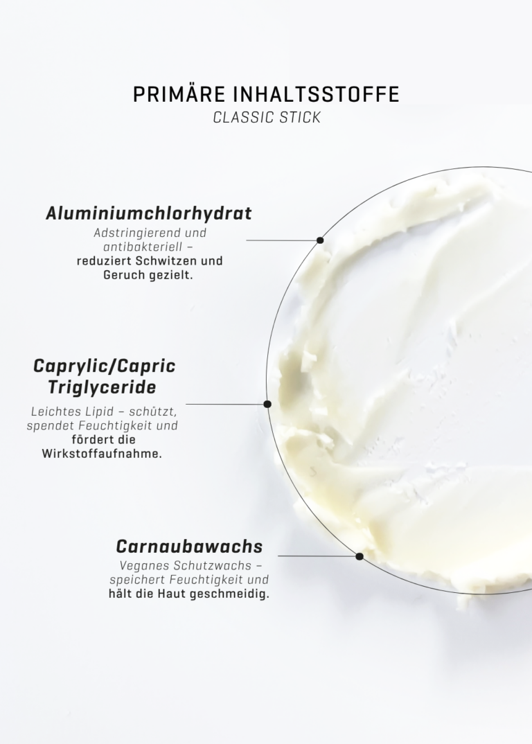 Stick primäre Inhaltsstoffe